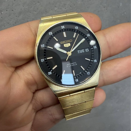 Seiko 5 Automatic Vintage 6319-6090 watch used, 1984, 37mm