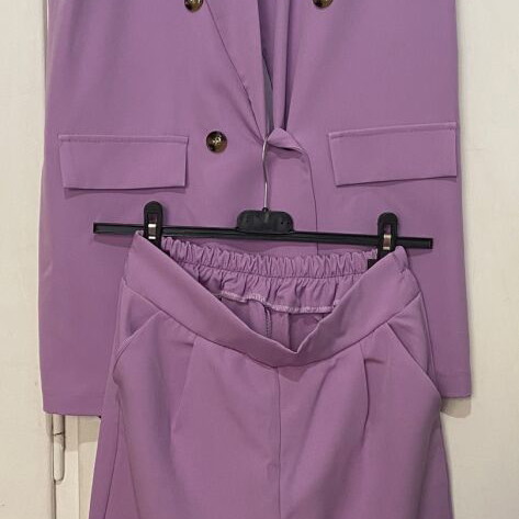 Set suit in soft purple color new