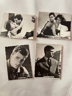 Vintage Mini Photographs Set with Kostas Kakkavas & Titika Gaitanou 1959 like new