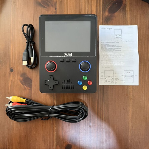 Retro Portable Console X6 3.5" IPS 32GB with Games Black GameBoy
