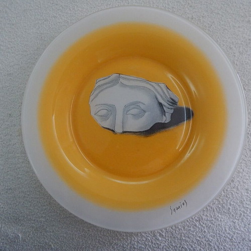 Decorative plate Samios like new, 19.5 cm diameter