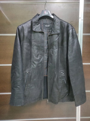 Leather jacket 3XL like new, black