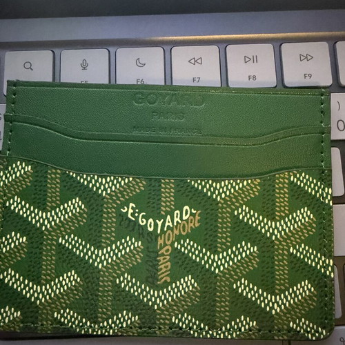 Goyard wallet new, green color