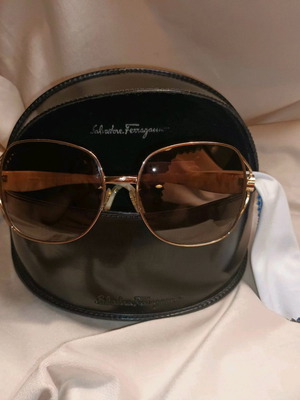 Salvatore Ferragamo sunglasses used, brown degrade lens with case