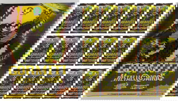 15X ΣΦΡΑΓΙΣΜΕΝΑ ΦΑΚΕΛΑΚΙΑ GORMITI ΚΑΡΤΕΣ METALL CARDS ATOMIC GENERATION + ΑΛΜΠΟΥΜ !
