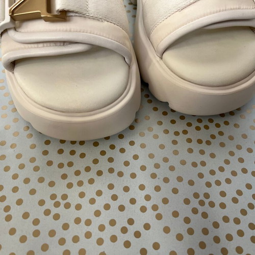 Bottega Veneta Flash Buckle sandals used, size 37, beige