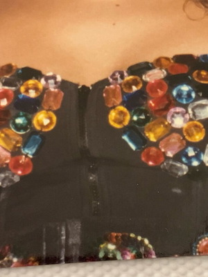 Ιταλικό τοπ Access σαν καινούργιο, πολύχρωμο, ρομαντικό μπουστάκι