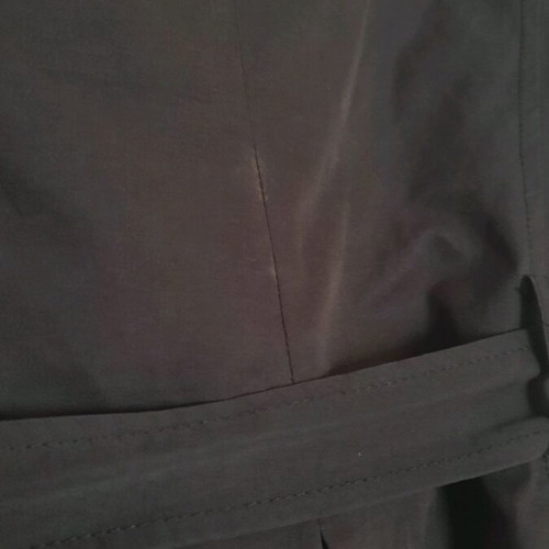 Black Benetton trench coat used, size 42 (S/M)
