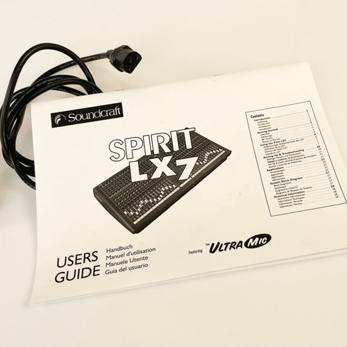 Spirit LX7 Soundcraft 16-Channel Audio Mixer like new