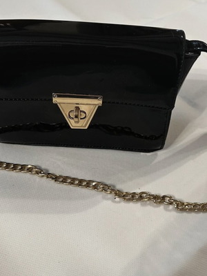 Shoulder bag used black 20x14cm