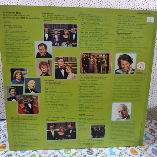 Peter Alexander "Treffpunkt Herz" vinyl record used, very good condition