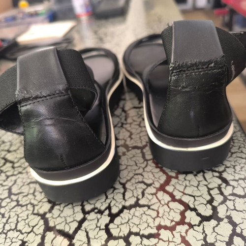Calvin Klein black sandals used, size 38