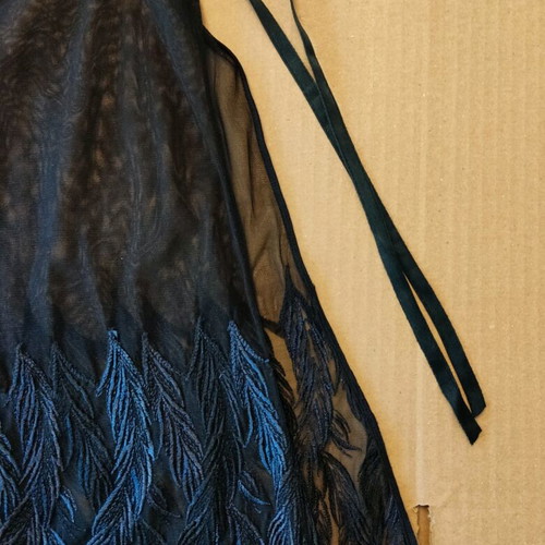 Babydoll like new, black with grey-blue details, size 2