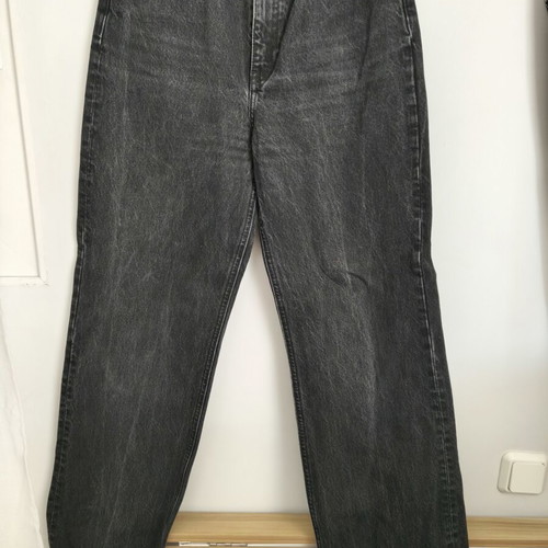 Zara high-waist grey black jeans