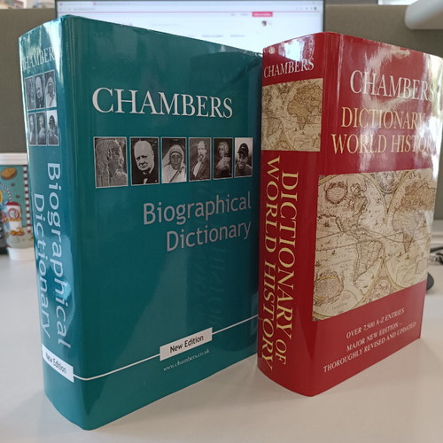 Chambers Dictionary of World History and Biographical Dictionary new