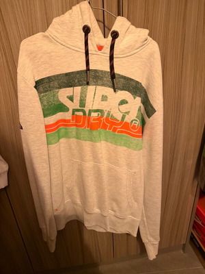 SuperDry sweatshirt like new, size XXL with large fit, gray