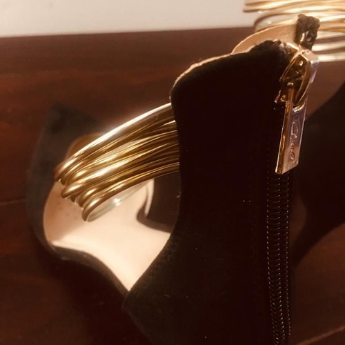 High-heeled shoes like new, black pumps size 41