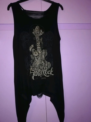 Blouse M/L used, black with back details