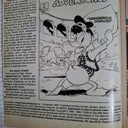 Walt Disney's Donald Duck Adventures used, set of 3 issues