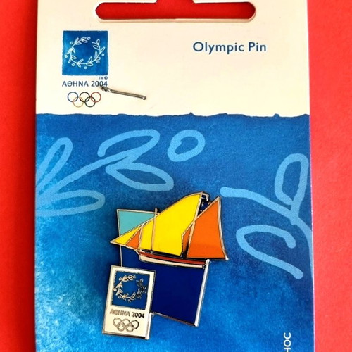 Olympic pin set Athens 2004 new, 6 sailing ship designs