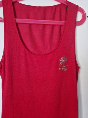 Intimissimi Disney tank top with Mickey Mouse rhinestones, like new, size Small