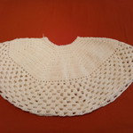Handmade knitted cape unfinished