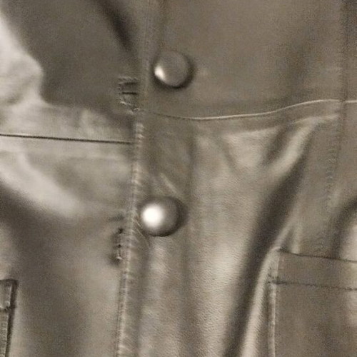 Damiano K. Milano leather coat black like new, custom-made