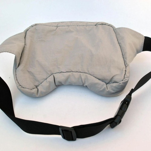 Zara gray controller fanny pack used, nylon polyester