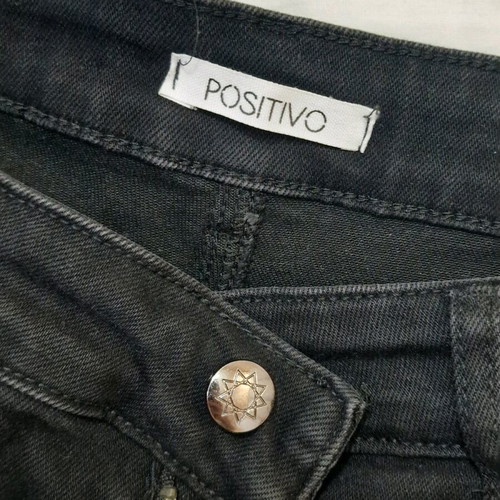 Jeans new with rhinestones Positivo plus size 6XL black
