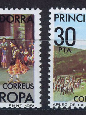 Ισπανική Ανδόρρα 1981 Europa CEPT σετ καινούργιο MNH