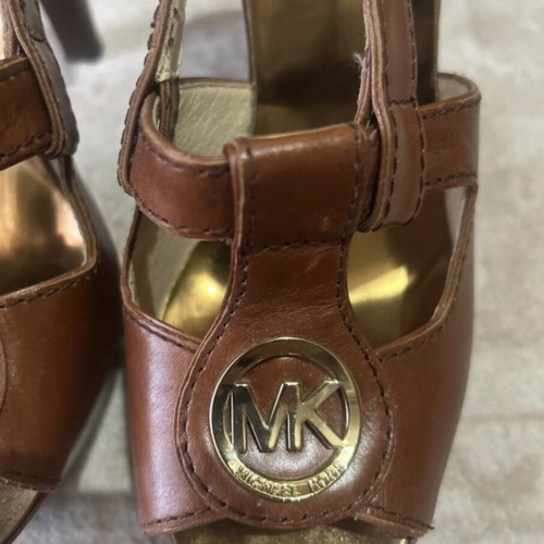 Michael Kors platform sandals like new, size 38.5, brown
