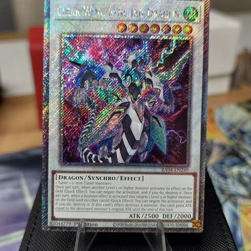 Clear Wing Synchro Dragon Platinum Secret Rare card