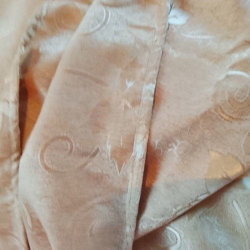 Curtain beige gold satin, 280x270 cm