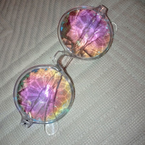 Kaleidoscope glasses new transparent
