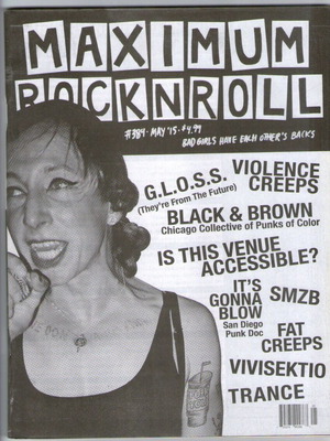 Maximum Rocknroll #384 magazine like new, punk fanzine