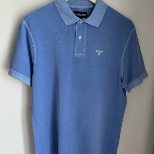 Barbour men's polo shirt size M like new, blue