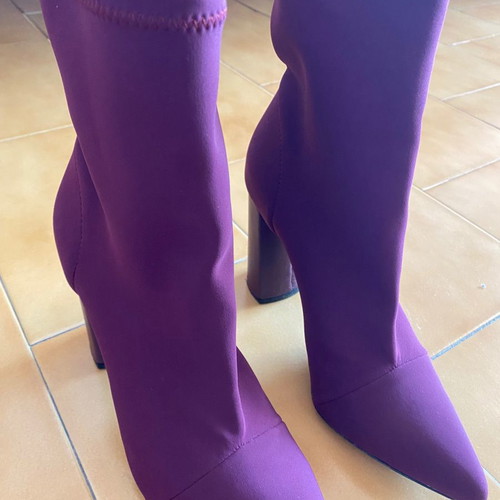 SANTE boots used purple with thick heel size 39