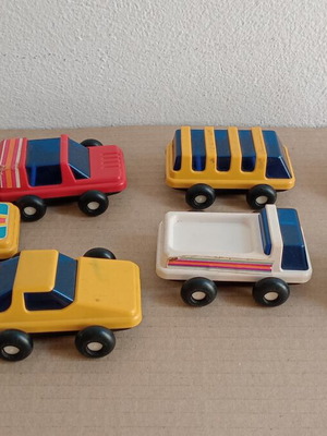Space toy cars vintage used, pack of 7 pieces