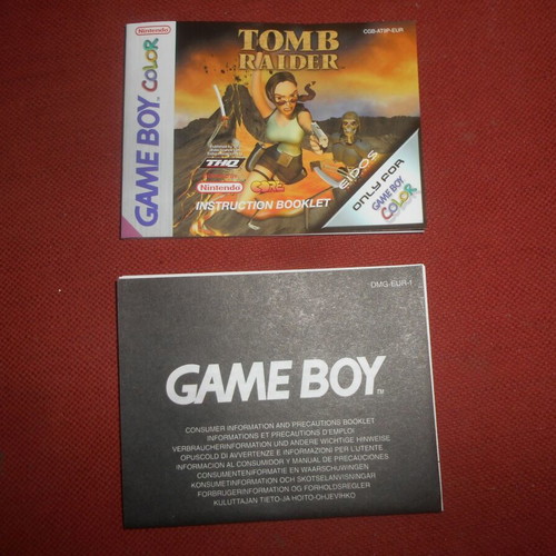 Game Boy Color Tomb Raider Nintendo new with box and manual