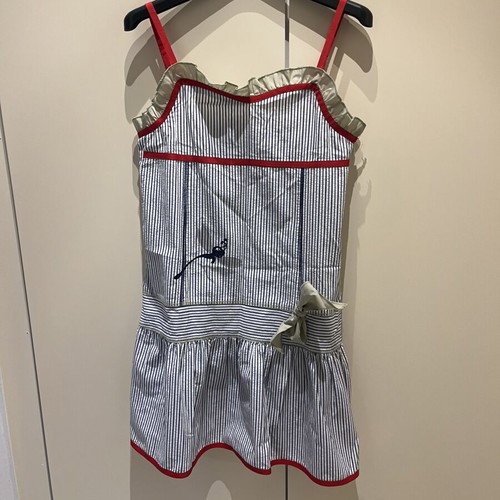 Sam 0-13 Girls' Dress size 14 like new, white with blue stripes