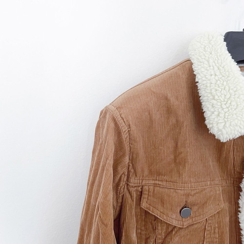 BoohooMAN Brown Corduroy Jacket Large used