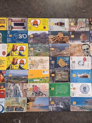 Phone cards used collection
