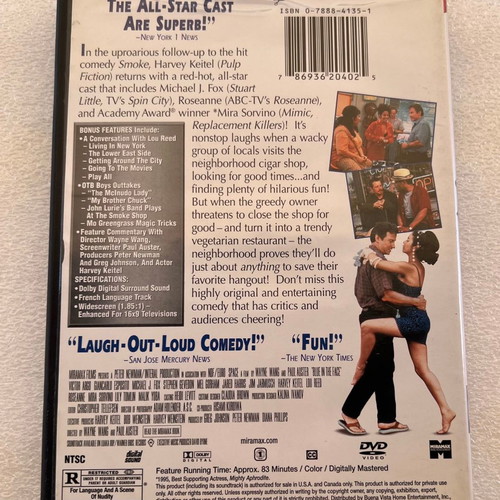 Blue in the Face DVD used, comedy, no Greek subtitles