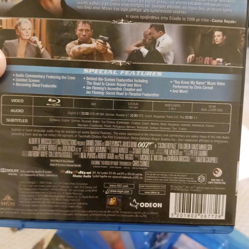 Blue Ray James Bond Casino Royale used in excellent condition