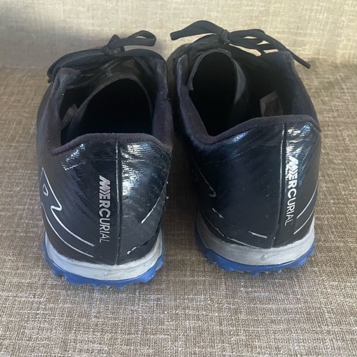 Nike Zoom Vapor 15 Academy TF men's football shoes used, size 42.5, black and blue