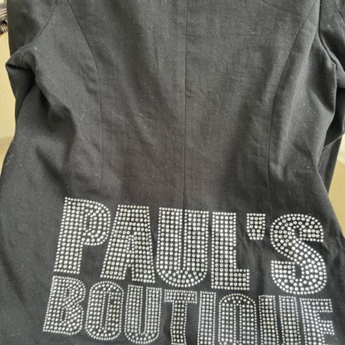 Paul’s Boutique college blazer 100% cotton, black