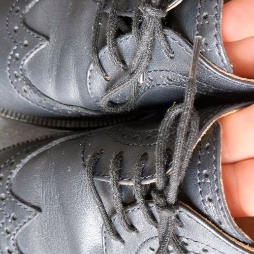 Leather boys' shoes size 30 like new, black