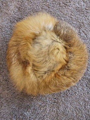 Fur hat used, brown, bought from Kastoria