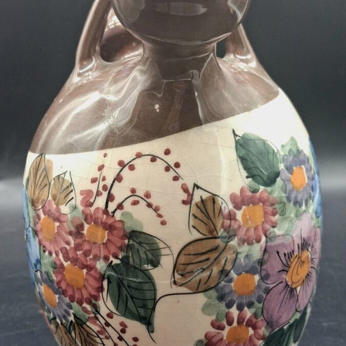 Vintage Greek Ceramic 'Pantremeno' Double-Spouted Stamnaki used
