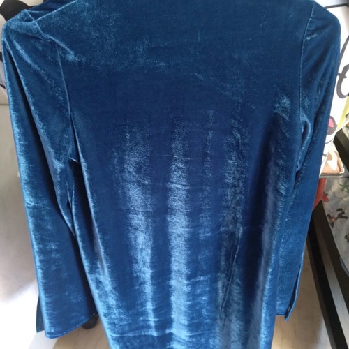 Velvet dress with batwing sleeves, size M